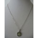 Gray Round Necklace