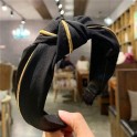 Black and Gold Knotted Details Headband