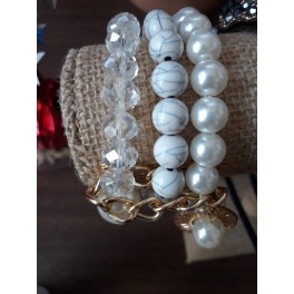 Layers Beaded Fashion Statement Bracelet