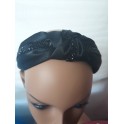 Black Knotted Fancy Headband