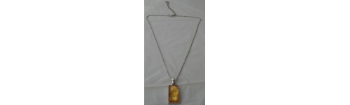 Yellow Rectangle Necklace