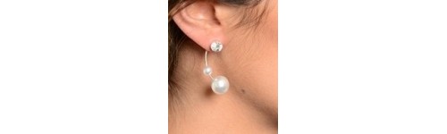 Stone Pearl Earrings
