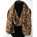 Dark Brown Big Leopard Print