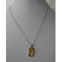 Yellow Rectangle Necklace