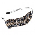 Beaded Design Leaf Details Headband