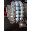 Layers Beaded Fashion Statement Bracelet